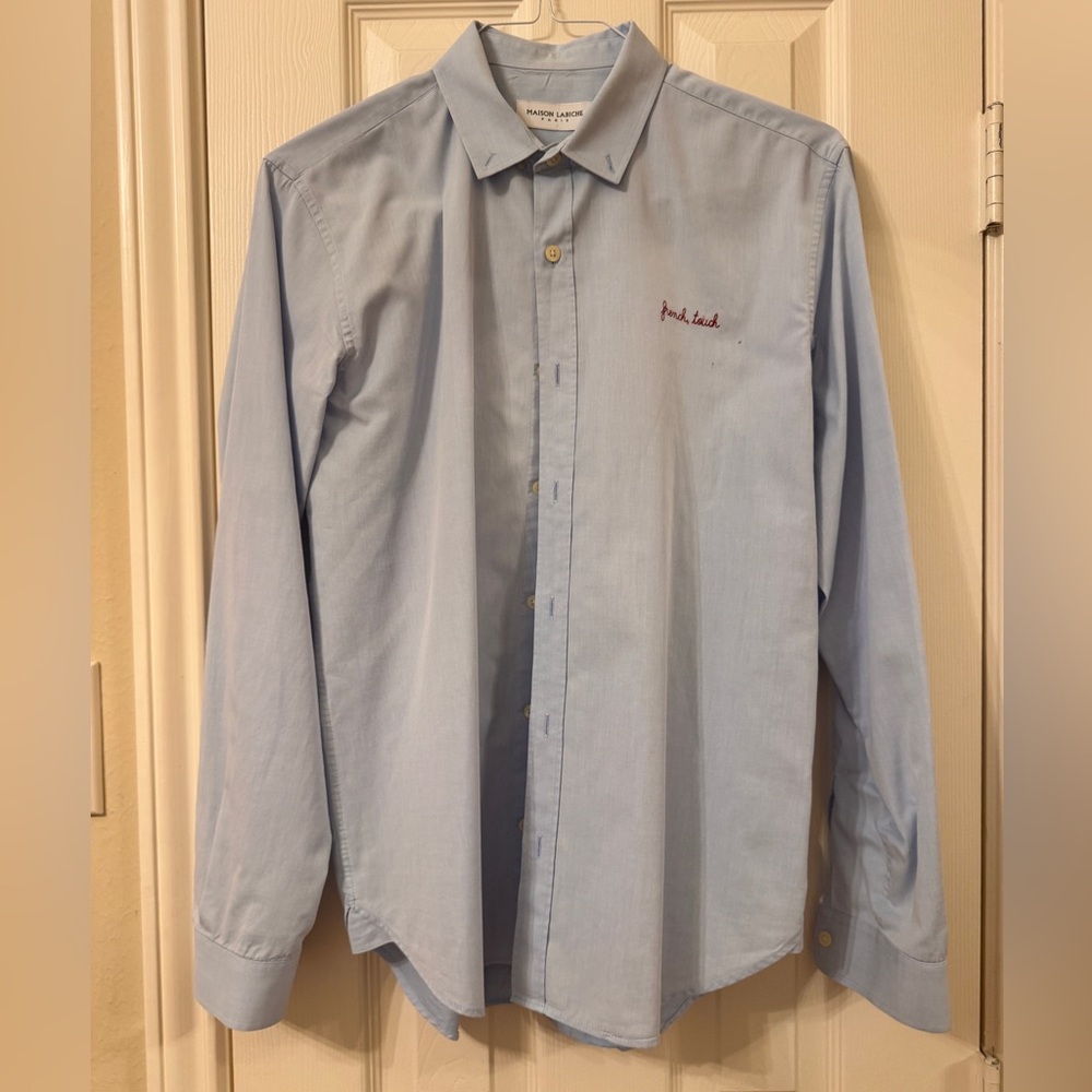 Maison Labiche French Touch Light Blue Casual Button Down Shirt